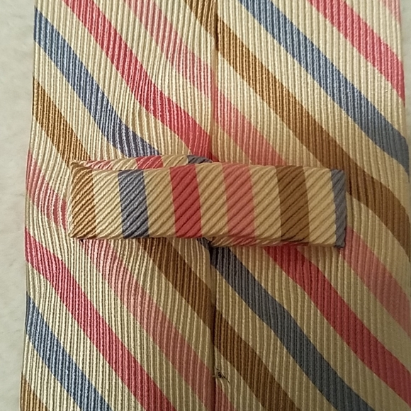 Lands' End 100% Silk Stripe Necktie - Picture 4 of 7